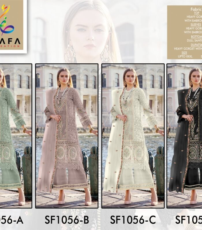 Premium Georgette Semi-Stitched Designer Outfit